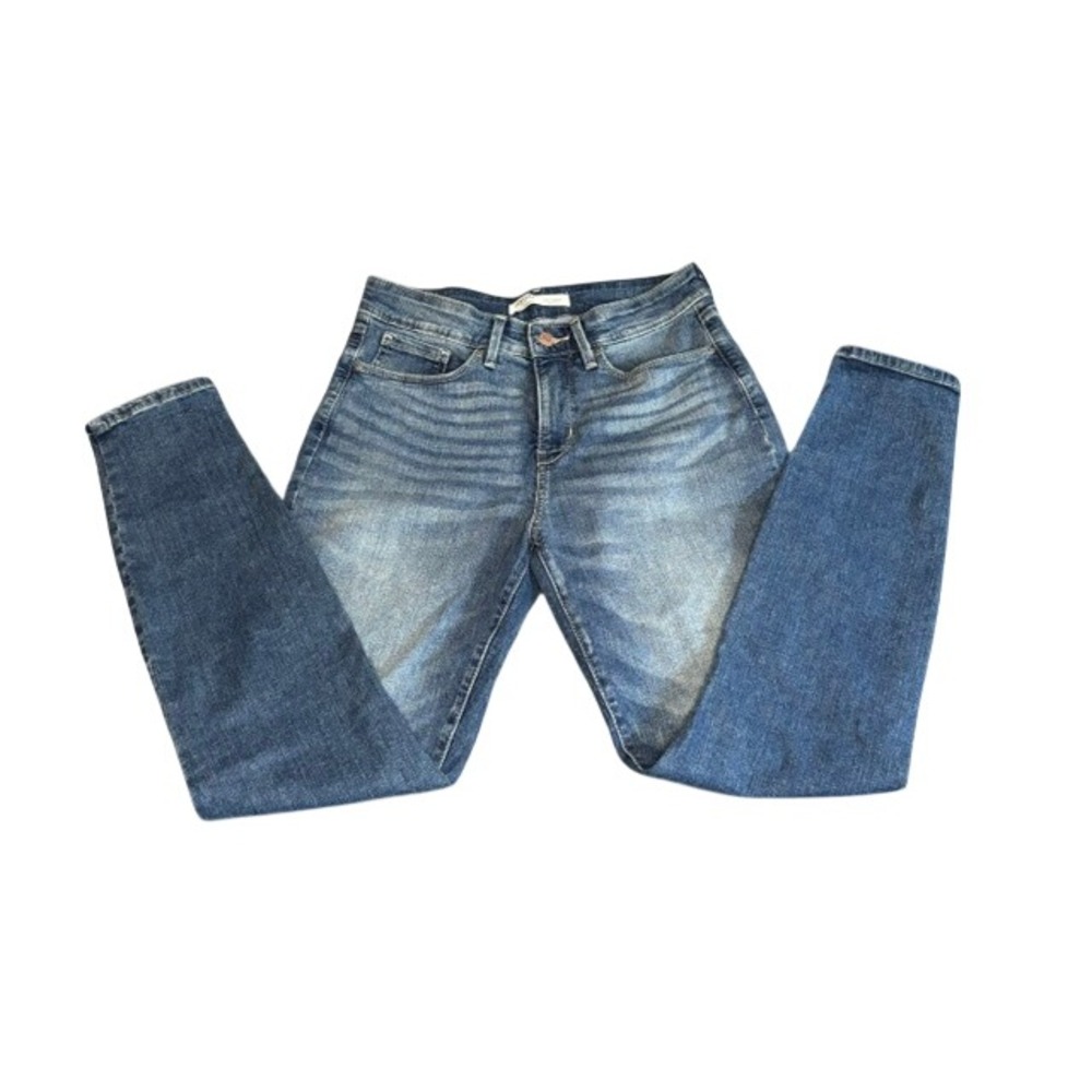 Signature Levi Strauss Levis‎ Totally Shaping Skinny Jeans Medium Wash Womens 28